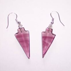 Cercei din imitatie de ametist