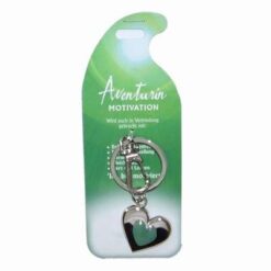 Breloc din metal cu aventurin pentru Motivare