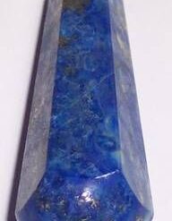Bagheta din lapis lazuli cu 2 varfuri