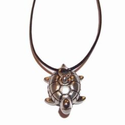 Talisman Feng Shui - Coada de delfin pe siret negru cerat