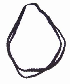Bentita neagra dubla, de pus pe cap, cu elastic