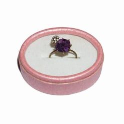 Bratarape elastic cu cristale tip cuart roz
