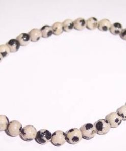 Bratara din jasp dalmatian, pe elastic,