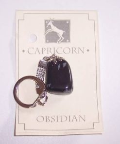 Pandantiv din obsidian rosu-negru cu agatoare de argint