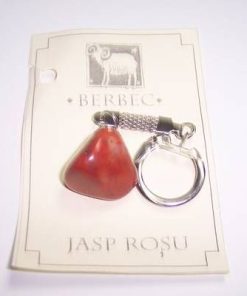 Cercei din metal nobil cu cristale de jasp