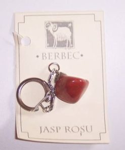 Cercei din metal nobil cu cristale de jasp
