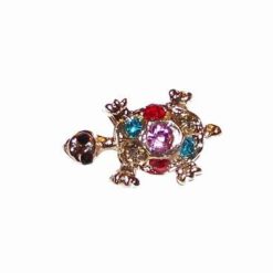Brosa Trandafir rosu cu snur de Martisor
