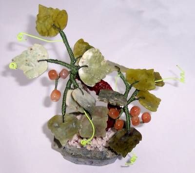 Copacel Feng Shui cu cristale de calcedonie