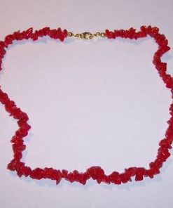 Set Colier, bratara si cercei din  coral industrial