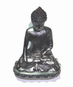 Buddha Milostivul de culoare neagra din rasina