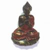 Buddha Milostivul de culoare auriu cu rosu