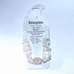 Pandantiv din argint pe siret negru - Scorpion