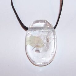 Pandantiv din cristal de stanca, in forma de inima