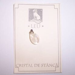 Pandantiv din cristal de stanca, in forma de inima
