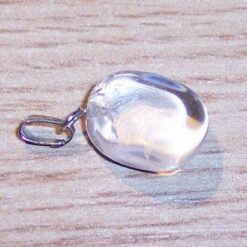 Pandantiv din cristal de stanca, in forma de inima