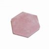 Piatra terapeutica hexagonala, multifatetata - cuart roz