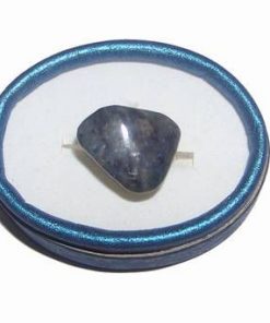 Inel reglabil din metal nobil cu cristal de dumortierit