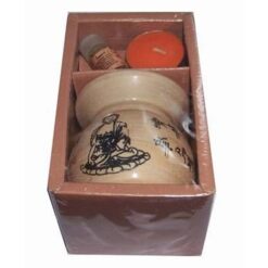 Set de aromaterapie cu Buddha Bogatiei, esenta si lumanare