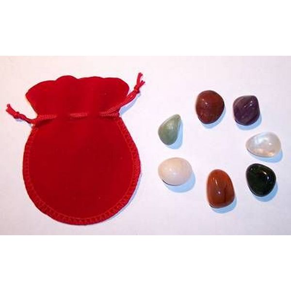 Saculet cu 7 cristale Feng Shui Saculet cu 7 cristale Feng Shui