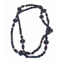 Colier fantezie, negru - lung