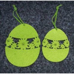 Set de 2 ornamente pentru Sarbatorile Pascale - verde