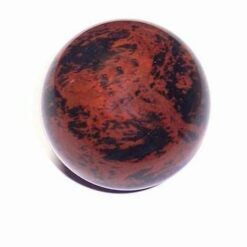Sfera din obsidian rosu-negru - model unicat!