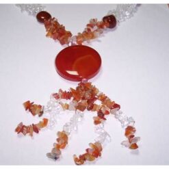 Colier din cristal de stanca si calcedonie - unicat!