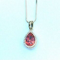 Pandantiv din metal cu cristale Swarovski multifatetate