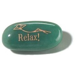 Cristal de aventurin cu simbol de relaxare