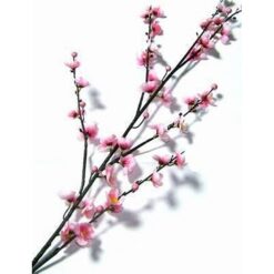 Crenguta cu flori de mar roz - 120 cm