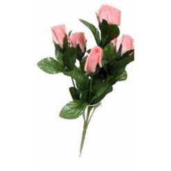 Buchet de 7 trandafiri roz, /mov pe o singura tulpina
