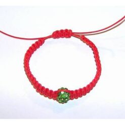 Bratara Shamballa verde, reglabila