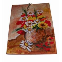 Tablou din ceramica lucrat manual - maci