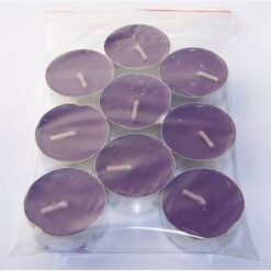 Set de lumanari tip pastila, de culoare mov