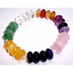 Bratara cu cristalele celor 7 chakre, pe elastic