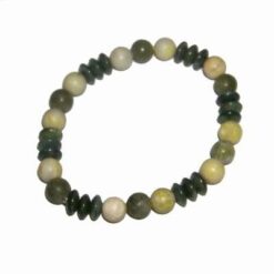 Bratara pe elastic din cristale de jad