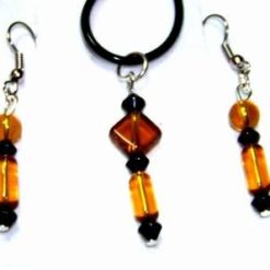 Bratara din agate maro pe elastic