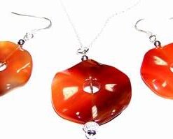 Set fantezie din agat roscat - model unicat!