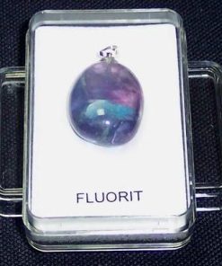 Pandantiv din fluorina albastra