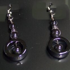 Set din opal olive in montura din metal nobil
