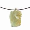 Pandantiv din cristal de jad pe colier fix, din metal