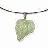 Pandantiv din cristal de jad pe colier fix, din metal