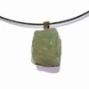Pandantiv din cristal de jad pe colier fix, din metal