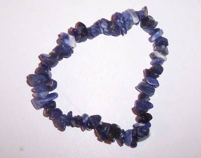 Bratara din lapis lazuli, pe elastic, piatra mica
