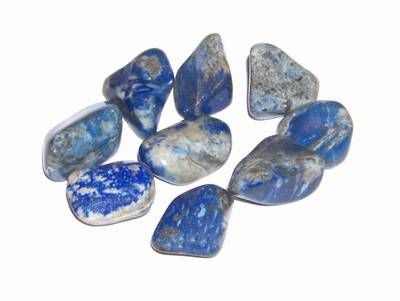 Set de 9 cristale de lapis lazuli, in stare bruta