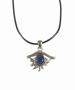 Talisman de protectie din metal nobil cu lapis lazuli