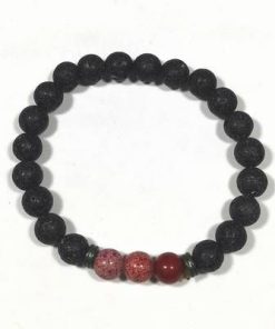 Set Colier, bratara si cercei din  coral industrial