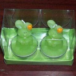 Set de 8 lumanari tip pastila, parfumate, cu aroma de pepene