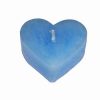Lumanare albastra in forma de inima