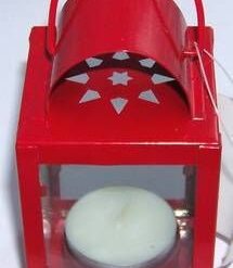 Mini-felinar al iubirii, rosu